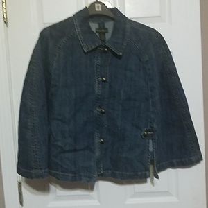 Ashley Stewart Blue Jean Cape